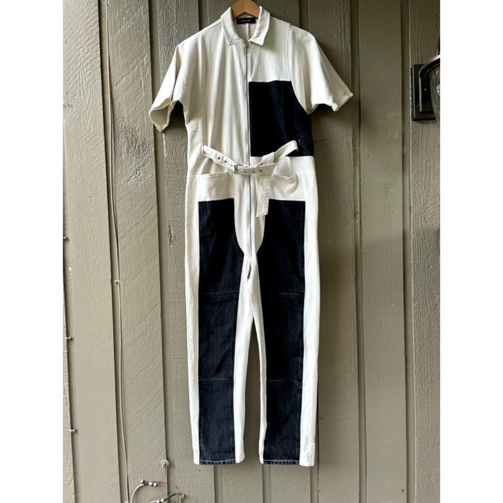 Rachel Comey Handy Jumpsuit Dirty White/Washed Bla - Picture 7 of 10